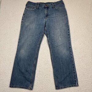 Carhartt Men's Holter Relaxed Fit Jean Size 36 x 30 Medium Wash